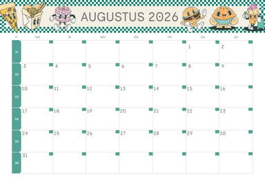 Lege Kalender dezember 2026 mit Notizen