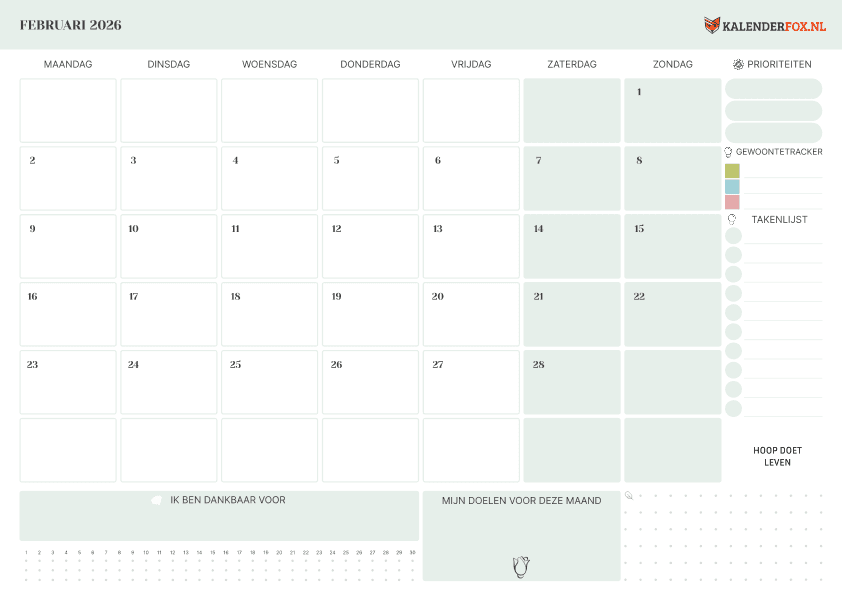Preview Calendario Estados Unidos 2026 Classic