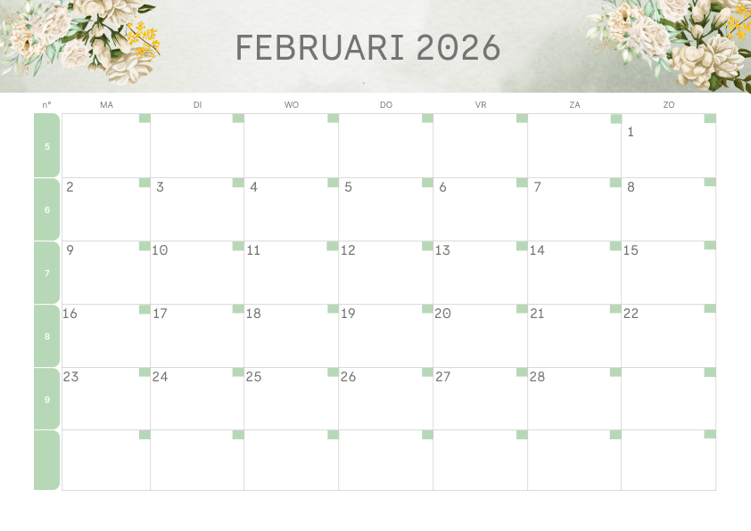 Preview Sage Groene Bloemen