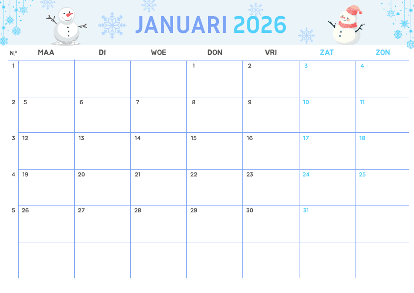 Preview Sneeuwvlokjes met lieve sneeuwpoppen