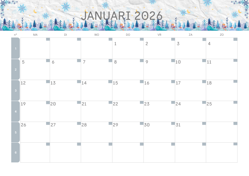 Preview Besneeuwde Bomen