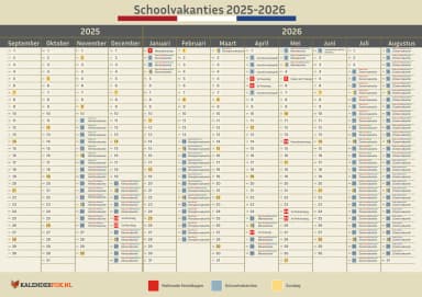 Schoolvakanties 2025-2026