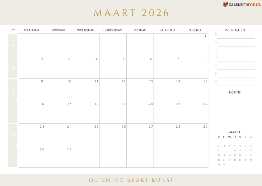 Preview Calendario Estados Unidos 2026 Modern