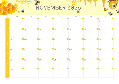 Lege Kalender dezember 2026 mit Notizen